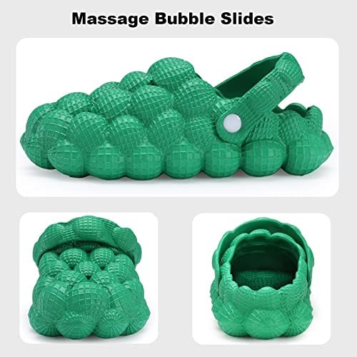 Lacader Massage Bubble Slides Slippers For Mull Men, piscina de praia de spa de spa engraçada de spa Sandálias de slides