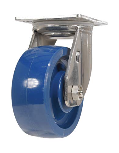 Vestil Solid Polyuretano giration Caster 5 pol. Diâmetro x 2 pol. Largura 1000 lb. Capacidade azul escuro