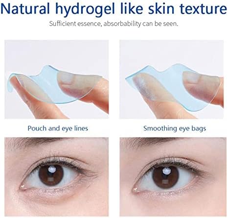 Jhialg sob máscara ocular, antienvelhecimento de colágeno hidrilho hidrônico hidratante remover olhos inchados anti rugas