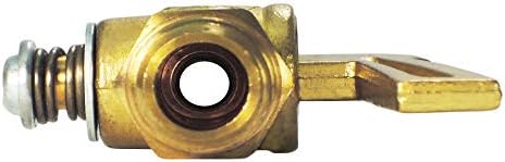 NIGO Industrial Co. Forged Brass Ground Plug Shut Cock, 1/4 masculino NPT x 1/4 NPT feminino NPT