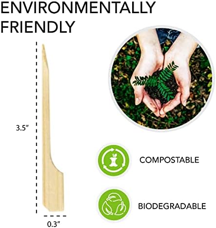 Party Essentials descartáveis ​​e ecologicamente corretos, biodegradáveis ​​e mini-louças para apresentação de alimentos,