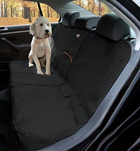 Kurgo Wander Bench Dog Top, 55 de largura, preto, cobertura do assento de carro para animais de estimação, protetor de banco traseiro de cachorro, resistente à água, contém âncoras de assento, prova de arranhões
