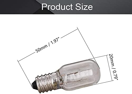 Lâmpadas lâmpadas 1pc 1pc 220-240V 10W Bulbos resistentes ao calor E14, 2700k Substituição de lâmpada de lâmpada de warmwhite,