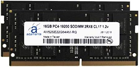 Atualização de memória de laptop Adamanta 32 GB Compatível para HP ZBook 15 G4 & ZBook 17 G4 Estação de trabalho móvel com processadores Intel I5 e I7 DDR4 2400MHz PC4-19200 SODIMM 2RX8 CL17 1.2V RAM DRAM