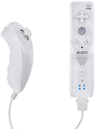 Wii Gesture Remote Controller e Nunchuck Joystick Compatível para Wii/Wii U, sensor de movimento de construção Plus
