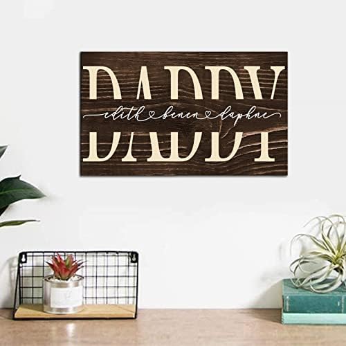 Custom Wooden Sign Day Daddy Nome personalizado