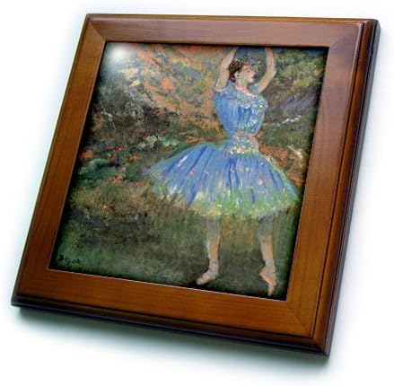 3drose ft_127007_1 dançarina azul de Edgar Degas emoldurado, 8 por 8 polegadas