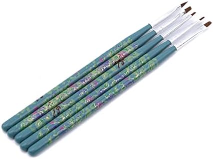 Pincéis de unha de prego WBani 5pcs Gel Pintura de pintura de desenho de pintura de desenho Definir ferramentas de manicure conjunto de kit de unha canetas