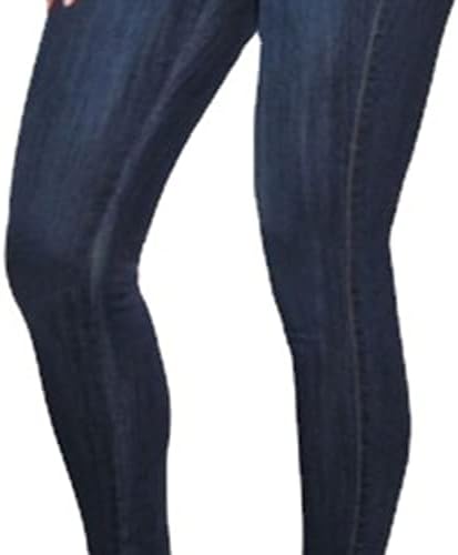 Jeans skinny de levantamento de bunda para mulheres 5 botões Up Jeans de alta cintura