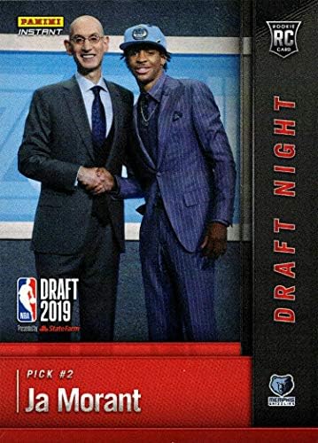 2019-20 Panini Instant Basketball DN -JA JA MORANT ROOKIE CARD - 1º cartão de estreia oficial - apenas 1.796