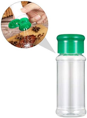 Recipientes de tempero de cabilock Garrafas de frascos de plástico: 40pcs reutilizáveis ​​Tempero claro Os contêineres de armazenamento