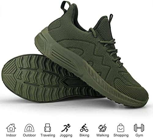 Feethit Mens non Slip Slip Walkers Sneakers Lightweight Breathable Shoes On Running Shoes Athletic Gym Tennis Shoes para homens