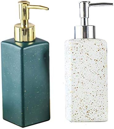 Hemoton 2pcs vazios garrafas de vidro garrafas de shampoo dispensadores de loção de bancada dispensadores de sabão recarregam os organizadores de maquiagem para spa em casa