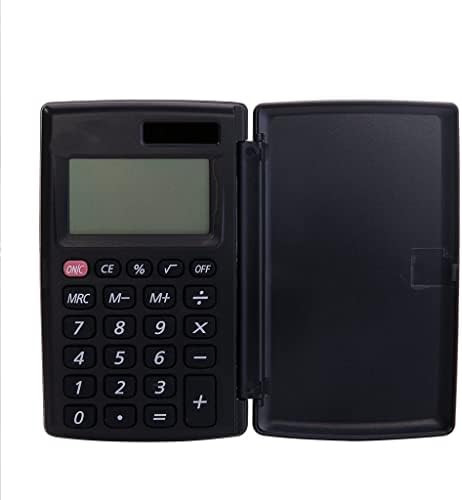 Calculadora portátil de MJWDP Mini calculadora pequena capa de 8 dígitos Bateria de energia solar dupla energia