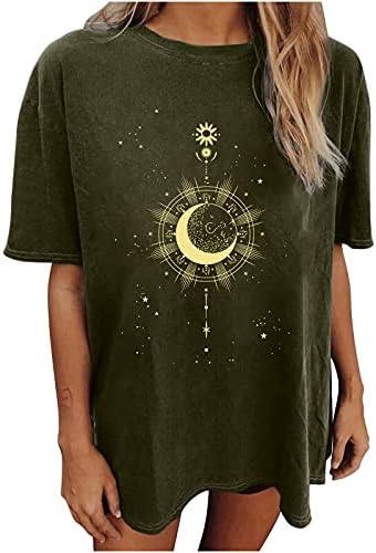 Mulheres Sun e Moon Graphic Camise