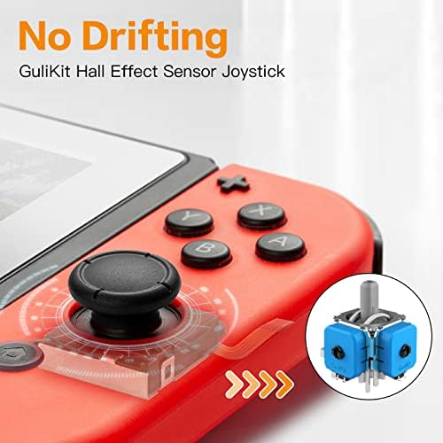 Switch Gulikit Substituição Joycon Joystick, [Sem Drifting] Hall Efeito Joystick para Switch/Switch OLED/Switch Lite,
