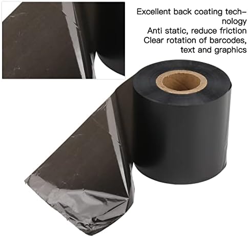 FTVogue KB300-B Alta temperatura Resistente a impressão Rótulos de adesivo preto Toda fita à base de resina, acessórios de impressora 3D, acessórios de impressora 3D