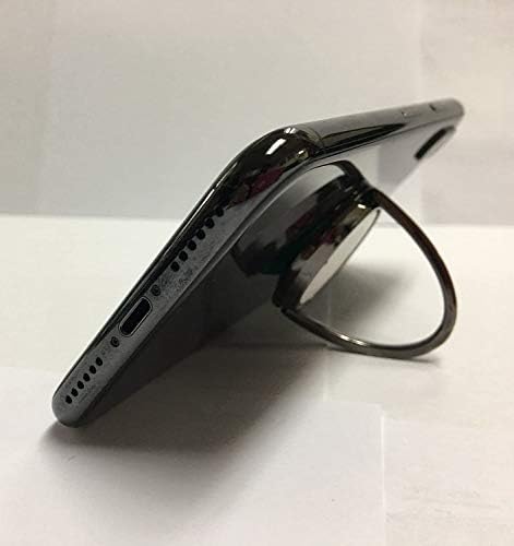 Imagem roxa de 3drose glam de brilho e padrão de pontos pretos - anéis de telefone