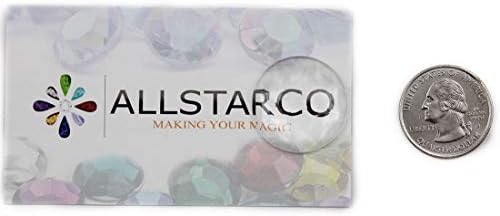 Allstarco 25mm Rubi Ruby Round Sun Catcher Black Back Acrílico Gemas de plástico sem alumínio Os manchados suprimentos