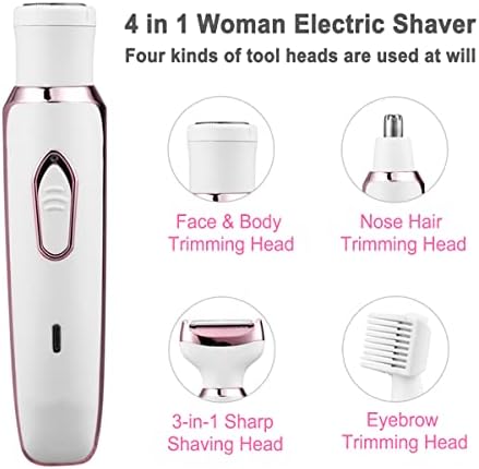 Mulheres aparadoras, Remoção elétrica de barbear para o corpo do trimestre de cabelos do nariz Face Shaves Séia sobrancelha Pernas