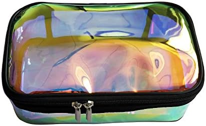 Iridescente Bolsa Cosmética Viagem Bolsa de Holofotas Bolsa de Maquiagem Holográfica Viagem Kit de Maquiagem Bolsa de Bolsa