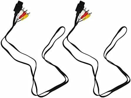 Suprimentos de alimentação de adaptador CA e cabos de cabo AV para Nintendo 64 N64 AV AUDIO VÍDEO A/V CABO