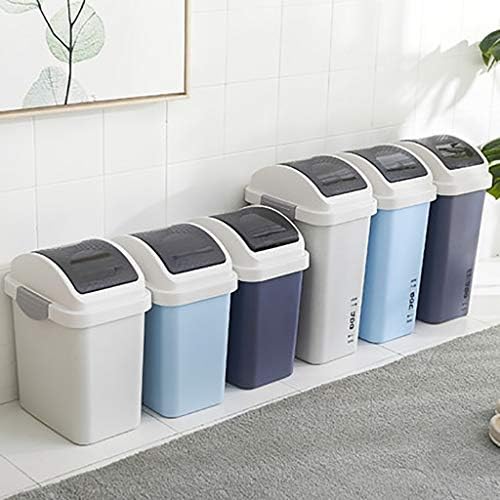 WXXGY TRASH pode desperdiçar swing swing resíduos reciclagem de reciclagem de lixo de lixo de banheiro de cozinha lixo de lixo recusado/k azul/33.5cmx14.5cmx22.5cm