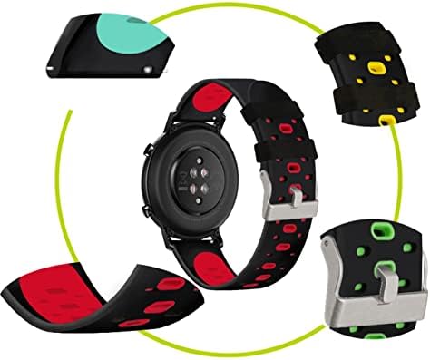 Xirixx 20mm de faixa de vigilância colorida para Garmin Forerunner 245 245m 645 Music Vivoactive 3 Sport Silicone Smart WatchBand Bracelet
