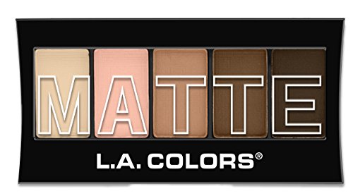 L.A. Cores 5 colorido Matte Eyeshadow, Tan Khaki, 0,25 oz