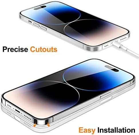 Jetech Ultra Slim Case para iPhone 14 Pro 6,1 polegadas, lente de câmera cobre proteção completa, acabamento fosco leve PP