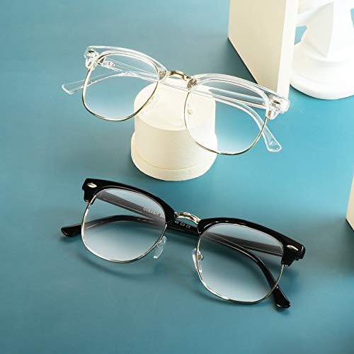 Lifeart 2 pares com óculos de bloqueio de luz azul, anti -falhas, óculos de computador, óculos de jogo, óculos de TV para
