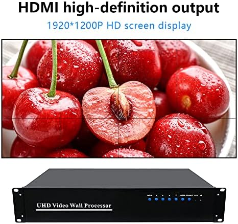 Controlador de parede de vídeo 4k 3x4 4x3 Processador de imagem de vídeo HDMI, suporta 4096x2160 60Hz em, 12 Sintel Splicing