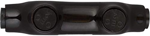 Morris Products Black Isolle In-line Splice Connector-Faixa de fio de 1/0-14, 3/16 hexadecimal allen-3,55 ”L x 0,96” W x 2,05 ”H –Pre cheia de entrada, fácil entrada, revestimento de vinil de borracha, 2 parafusos de ajuste , 5 pacote, 97019