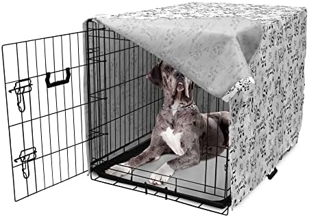 Capa lunarável de caixas de caixa de cães em preto e branco, gatos raros em estilo de desenho animado em vários desenhos