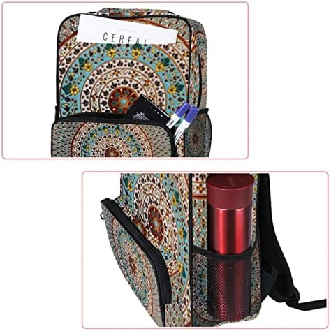 Mochila de viagem VBFOFBV, mochila de laptop para homens, mochila de moda, Mandala étnica Arte tradicional de padrões