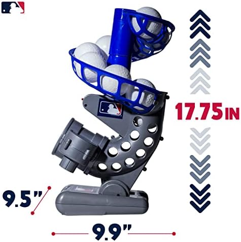 Franklin Sports MLB Kids Kids Electronic Baseball Machine - Máquina de arremesso de jovens automáticos com bolas de beisebol