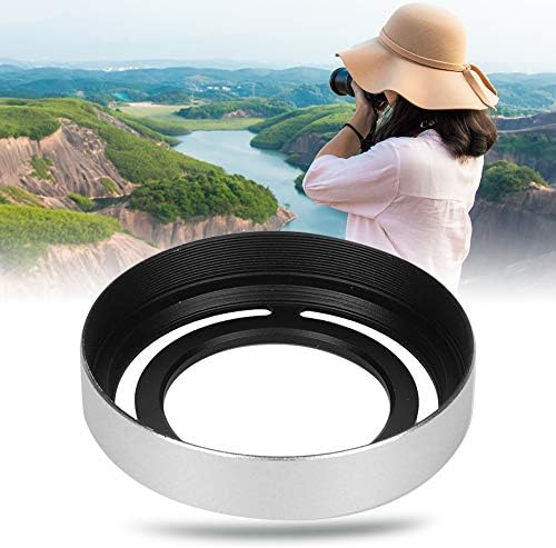Oumij1 Hollow Metal Lens Hood - Compact Lens Hood - Câmbio da câmera destacável - Para Fuji X10/X20/X30 Câmera