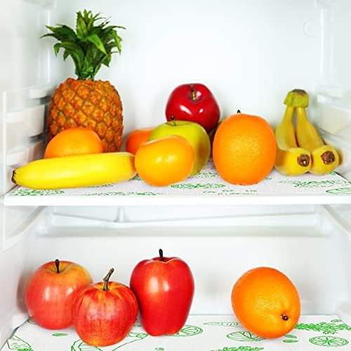 10 PCs Liners de geladeira revestimento de prateleira absorvente refrigerador tapetes de geladeira Os revestimentos de gaveta