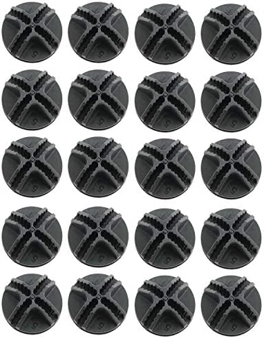 JCBIZ 20pcs Black Grid Cube Organizador Conector Plástico Plástico Panéis de arame de aço conectores de montagem para estante de armazenamento de armário Rack de sapatos