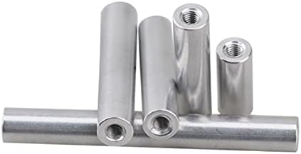 Tubo de alumínio, 10 peças m4 alumínio post haste de alumínio redondo staping spacer stud d = 7mm