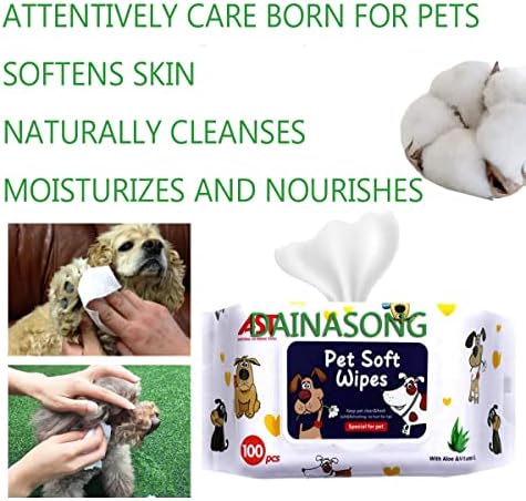 Limpos de animais de estimação, cães de limpeza de gatos e desodorização da glândula anal higiênica, aloe vera vera/natureza