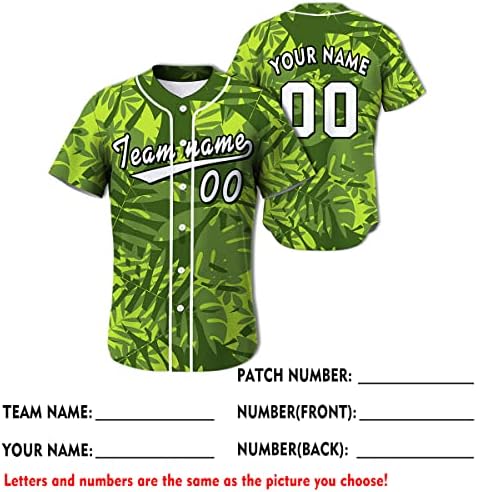 Jersey de beisebol personalizada Impressão de camuflagem personalizada Número da equipe camisetas camisetas de softball time de softball uniforme