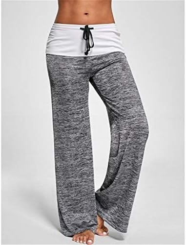 Andongnywell Womens Yoga Sortpants Sorto solto Caminhão de penhor largo Paijama calça calças calças de calças de calças