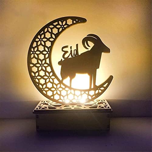 Festival de decoração do Ramadã Luzes da lua de madeira Luzes de decoração decora decoração Ramadã 2023 Ramadan Party