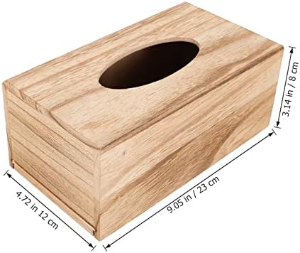 Bandeja de caixa alipis prática fora da vaidade de bambu mesa de vida delicada papel de mesa de mesa decorativo decreto de madeira para