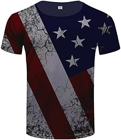 XXBR DIA DE INDEPENDÊNCIA MENINA CHAMISTAS DE MANGA CURTA, Mens 4 de julho American Flag Tops Tops de camisetas estampadas