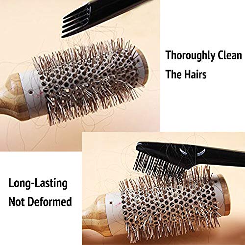 Ferramenta de limpeza de escova de cabelo, limpeza de pente -escova, para remover cabelos e detritos, preto