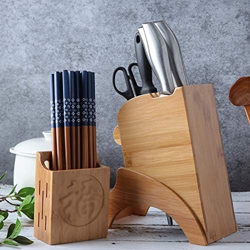Palha nanzhu wood faca suprimento de cozinha kitchen kitchen storer stround storage tool titter titisls bels bels rack multifuncional