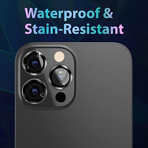SwitchEasy iPhone 13 Câmera Lente Protetor Bling - Tampa de safira + Quadro de metal premium 6.7 iPhone 13 Pro Max & 6.1