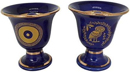 Artefatos de Talos Pithagoras Fair Cup Pitagorean Two Cups de qualidade Protetor Olhos Evil - Coruja da Sabedoria